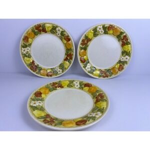 Vintage Della Robbia Metlox Poppytrail Vernon Ware 7.5" Plates‎ Set of 3